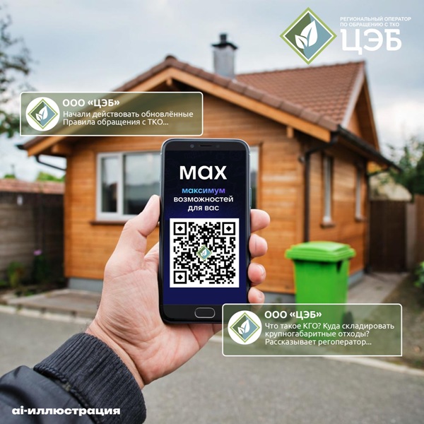 ООО «Центр Экологической Безопасности»  создал канал в мессенджере MAX.