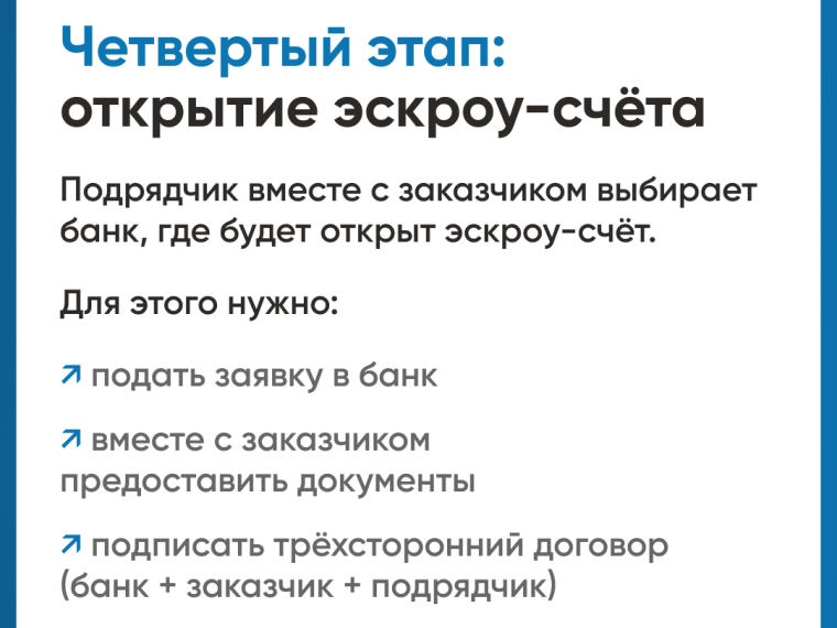 Как подрядчику начать строить с ЭСКРОУ.